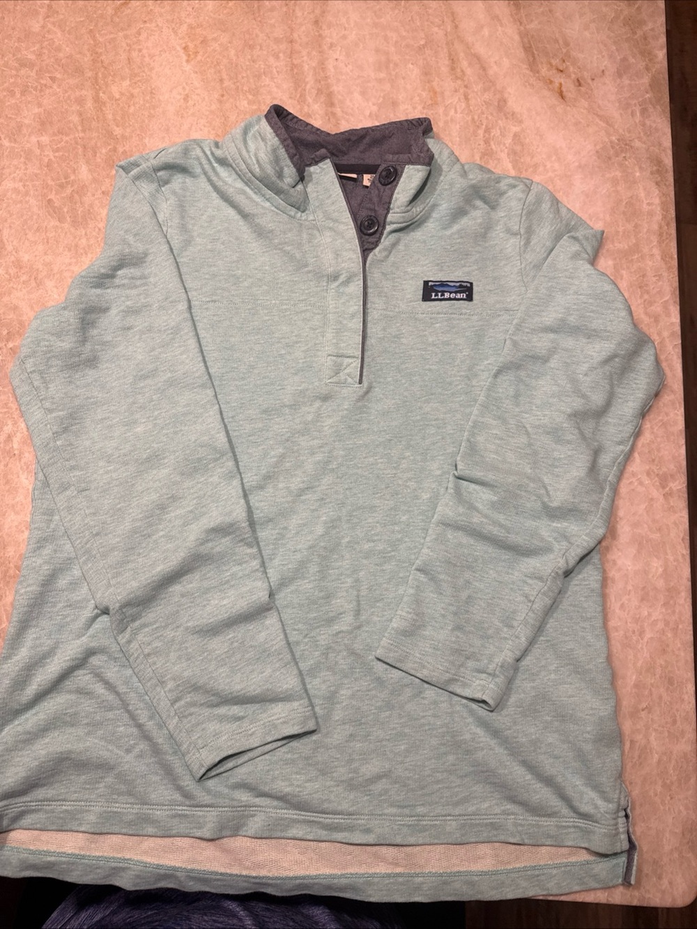 Women’s LL bean quarter button up pullover medium
